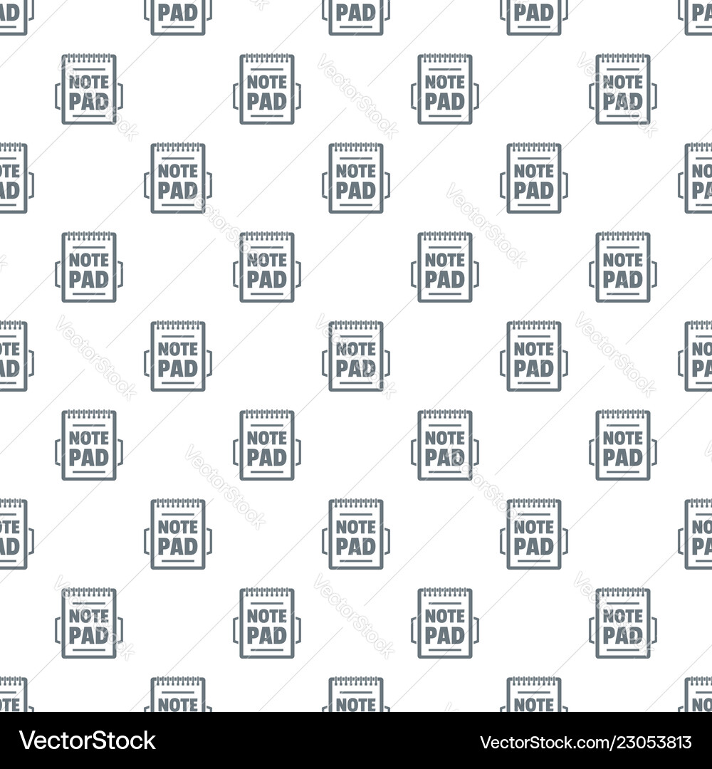 Notepad pattern seamless Notepad pattern seamless vector image
