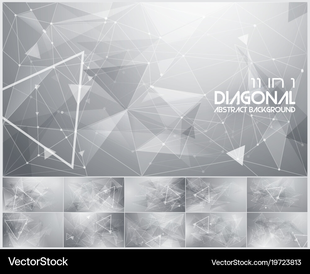 Polygonal line and low poly abstract background Vector Image
