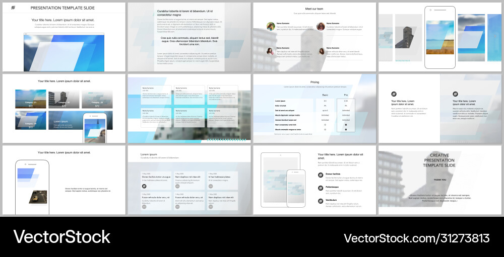 Presentation design templates multipurpose Presentation design templates multipurpose vector image