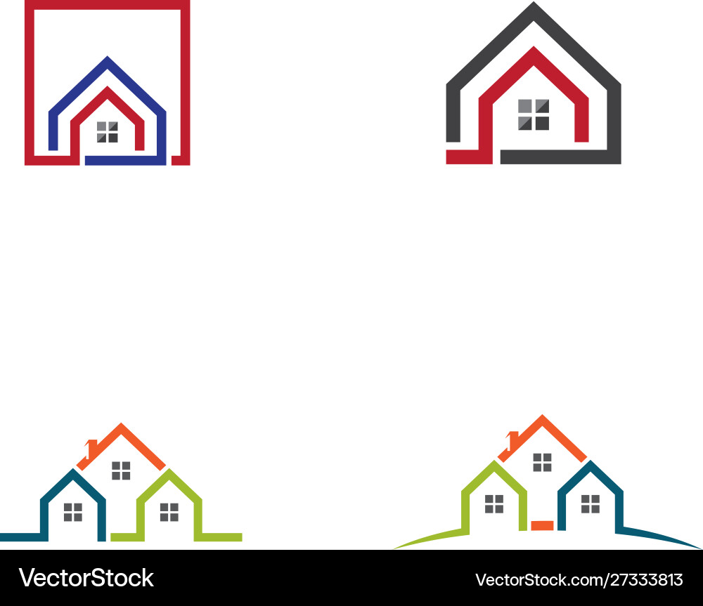 Property and construction logo design Property and construction logo design vector image