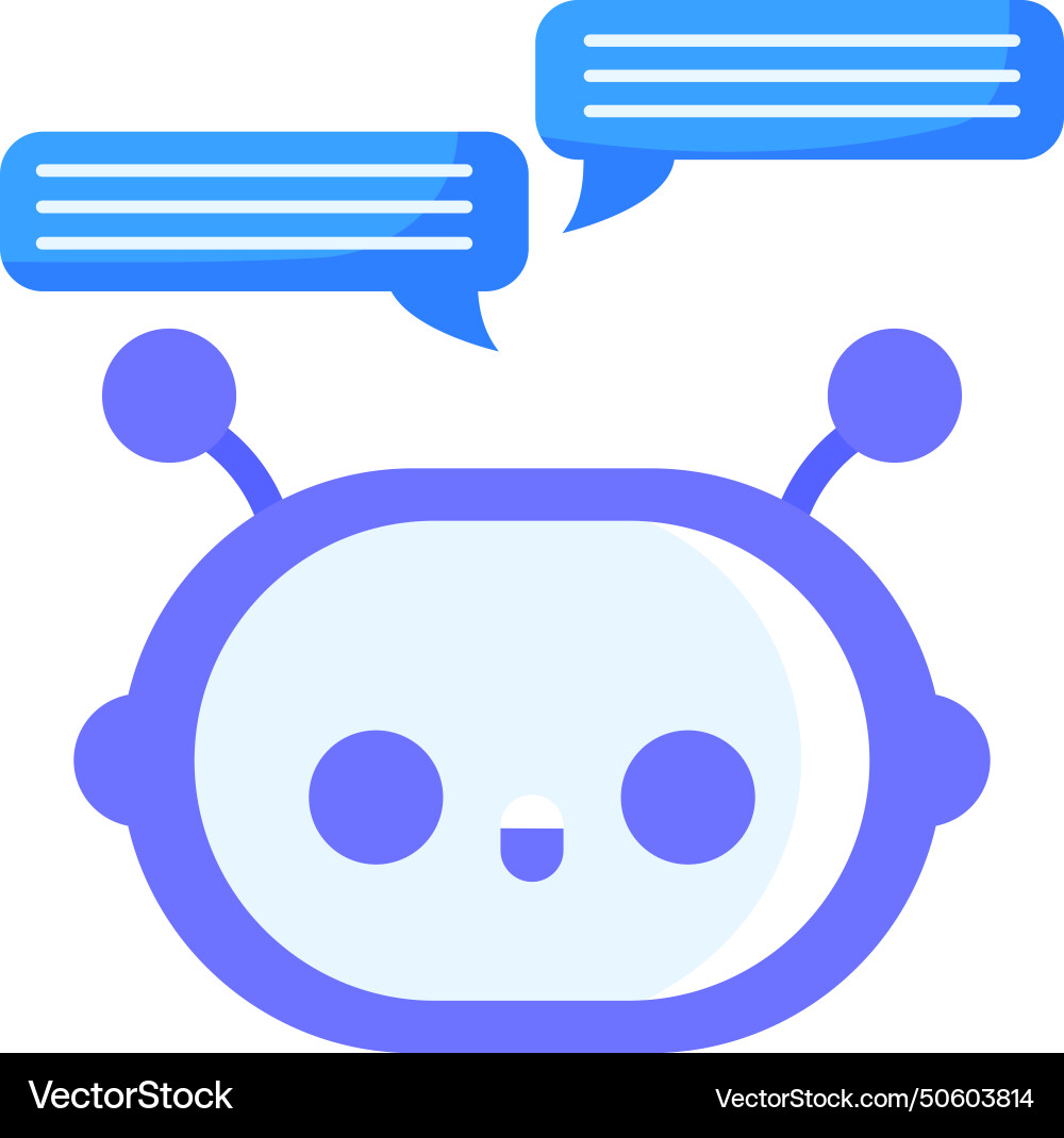 Chatbot user service Vector Image