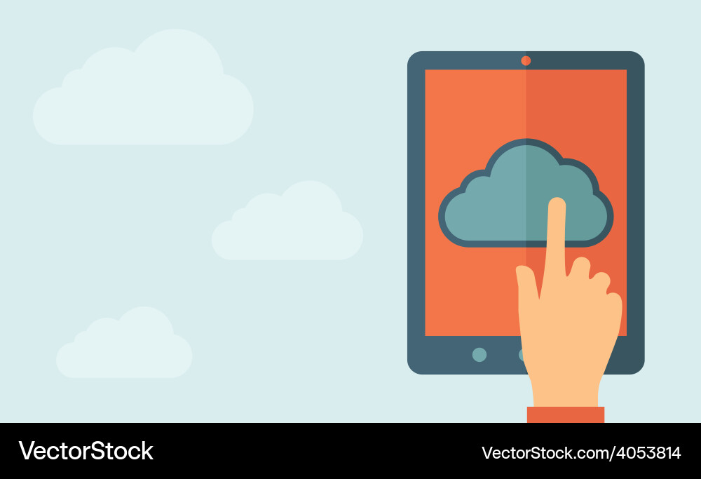 Cloud computing concept Vector Image