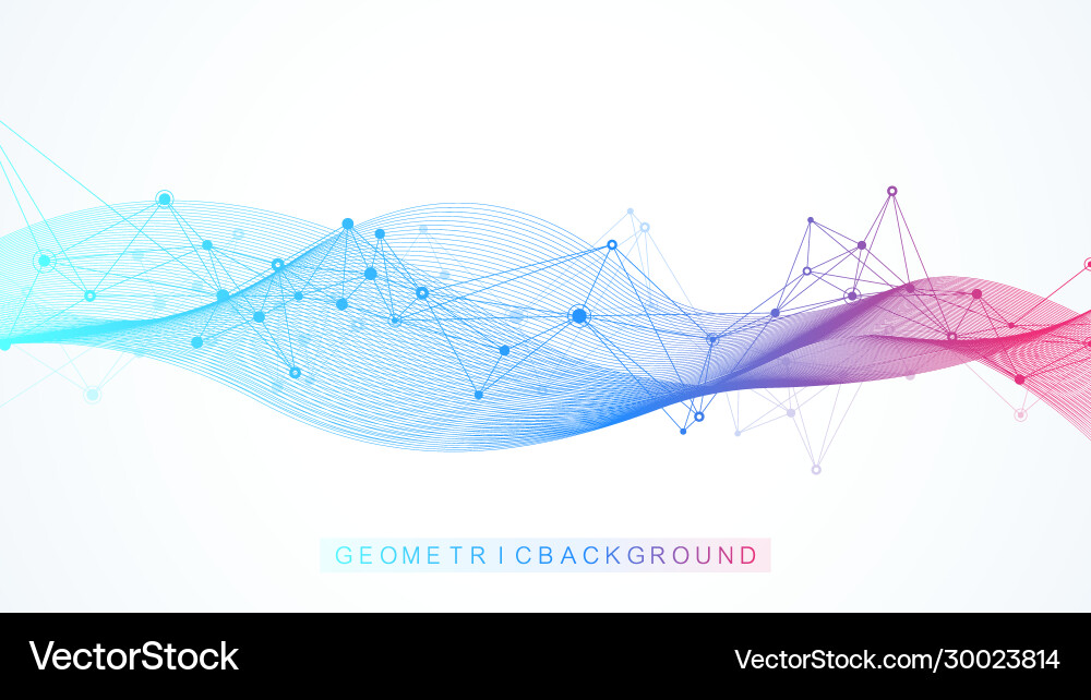 Geometric abstract background with connected lines Geometric abstract background with connected lines vector image