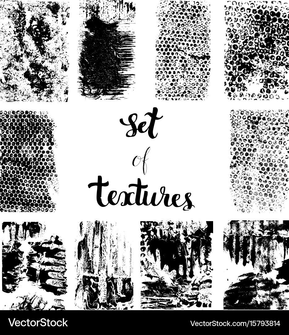 Grunge Texture Collection vector image