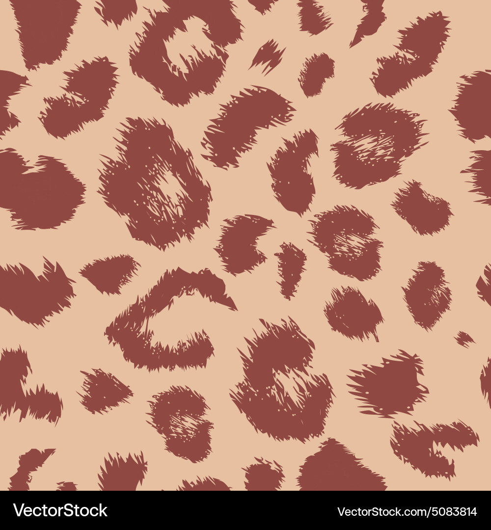 Leopard print pattern repeating background vector image
