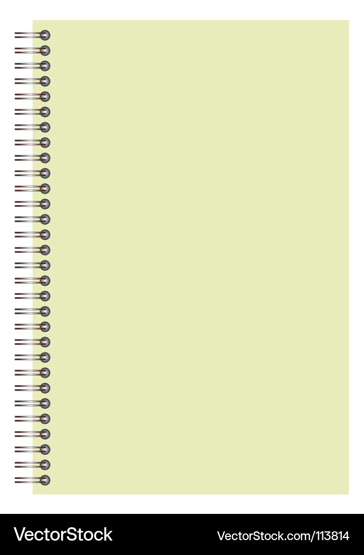 Notepad Vector Image