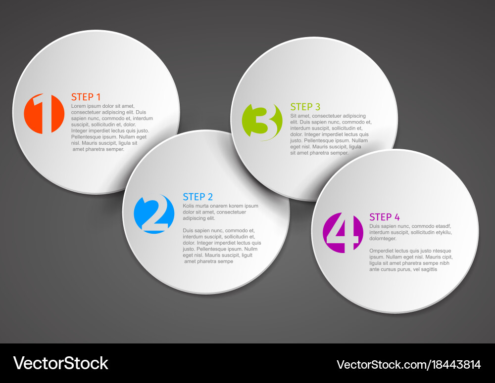 Progress schema template Vector Image