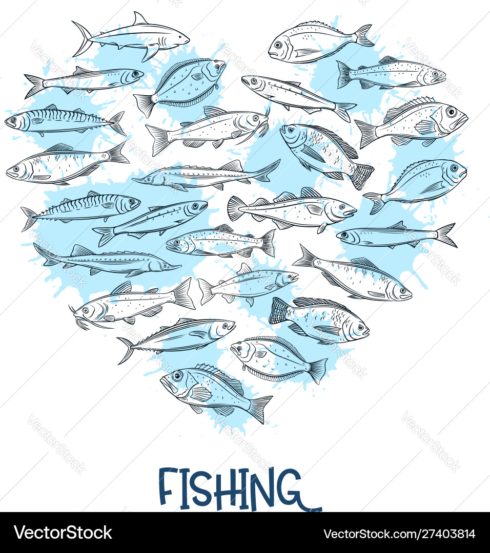 Seafood Fish Banner Vector Image