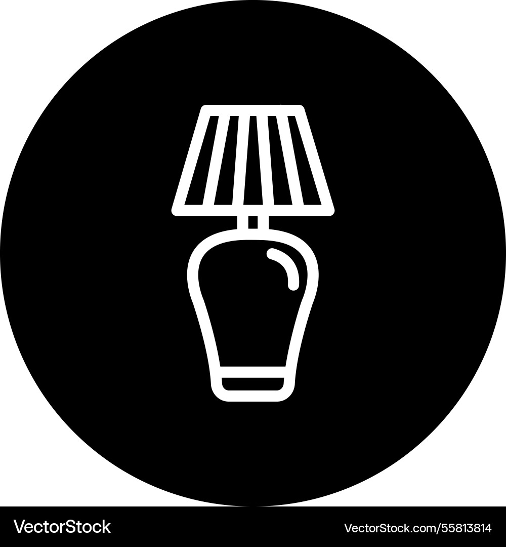 Table lamp icon design Vector Image