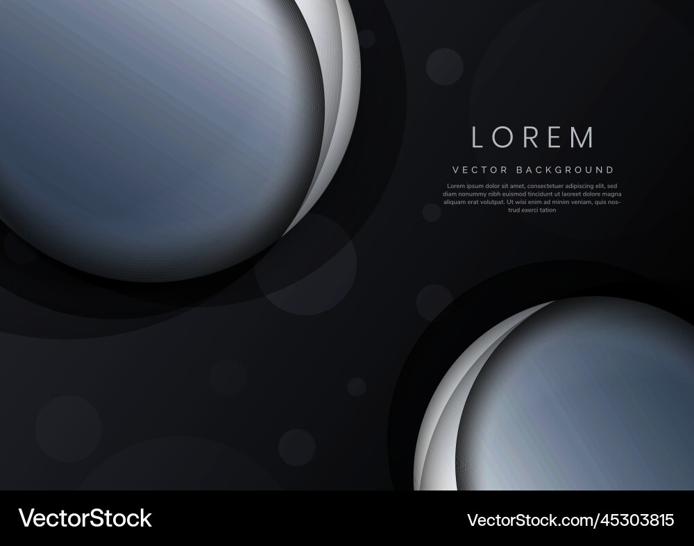 Abstract white circle overlapping with shadow Vector Image