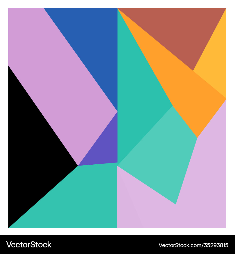 Colorful geometric and curve background pattern Vector Image
