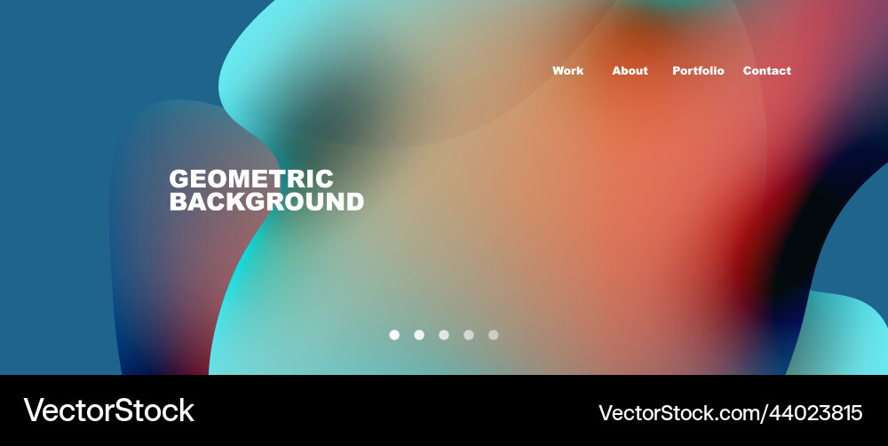 Flowing gradient colors and round elements Flowing gradient colors and round elements vector image