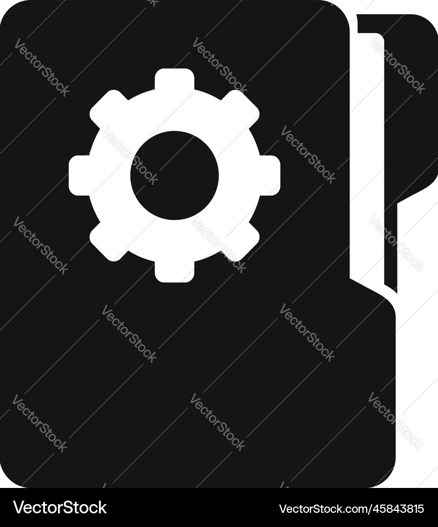 Folder guide icon simple project book Folder guide icon simple project book vector image