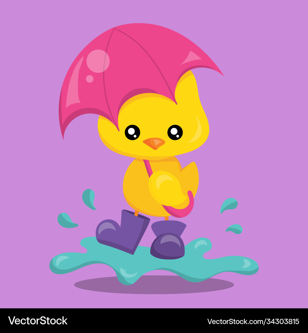 Hello spring duck 04 vector image