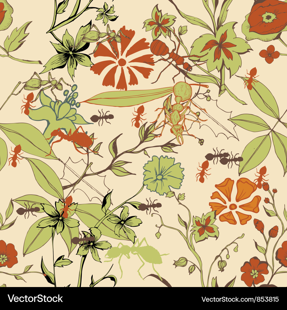 Retro seamless pattern vector image