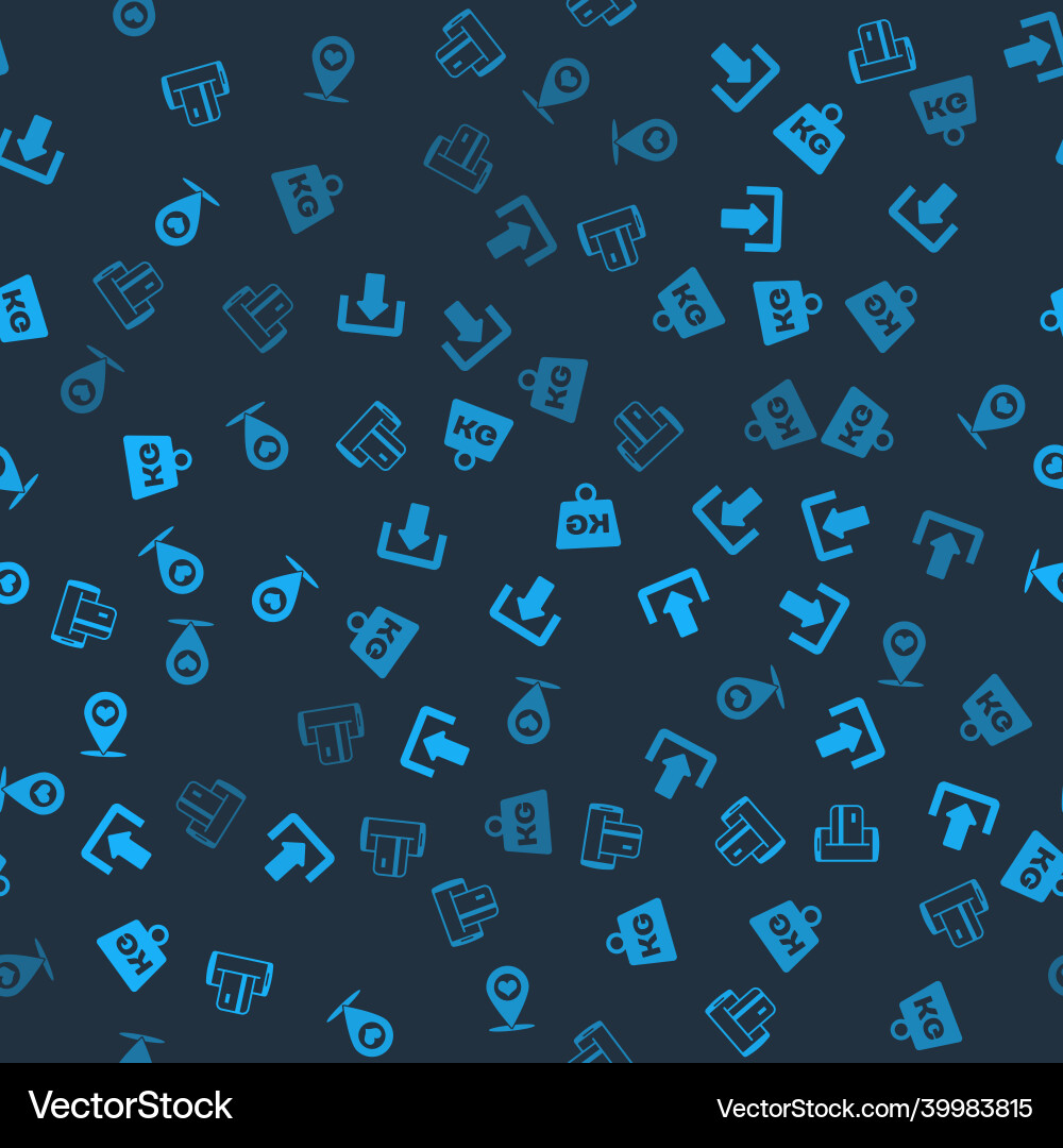 Set nfc payment download weight and map pointer Vector Image