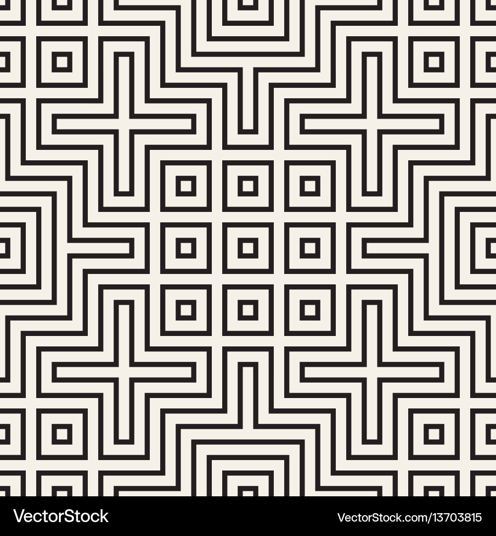 Symmetric Ethnic Lattice Pattern vector image