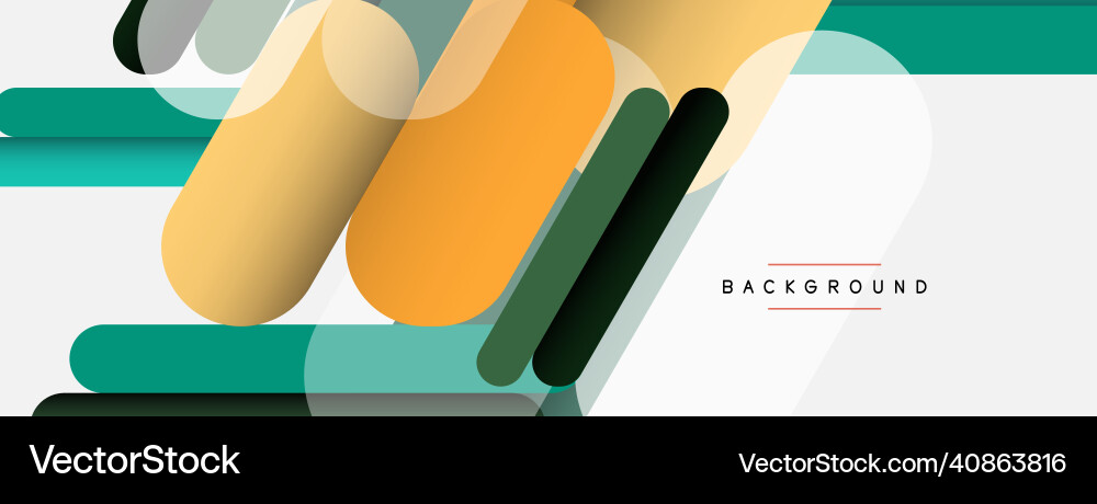 Abstract background round shapes lines Vector Image