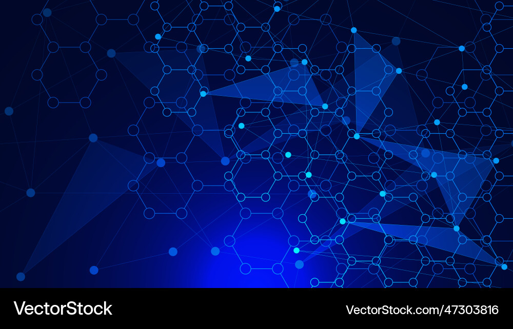 Abstract technology background with hexagons Abstract technology background with hexagons vector image