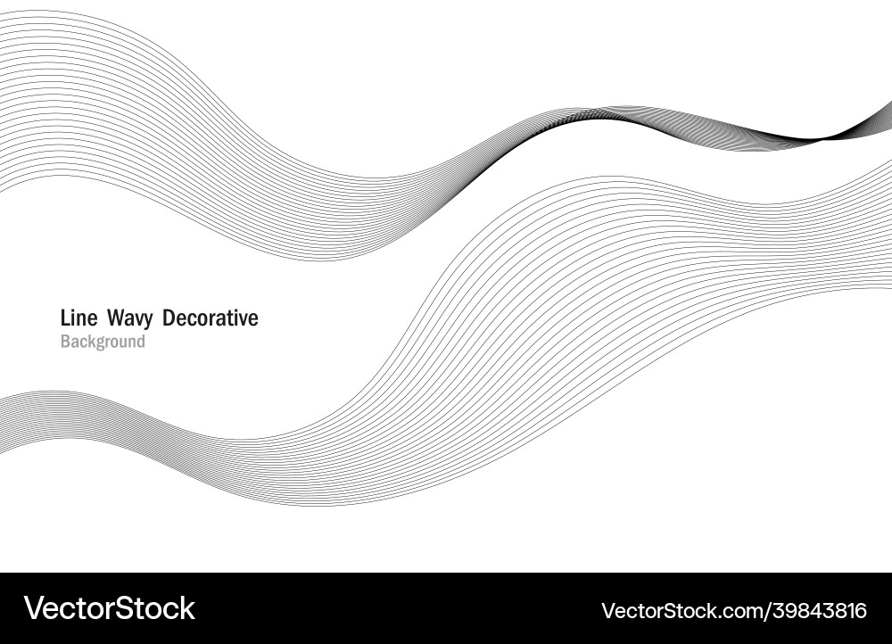 Abstract wavy line pattern stripe decorative Abstract wavy line pattern stripe decorative vector image