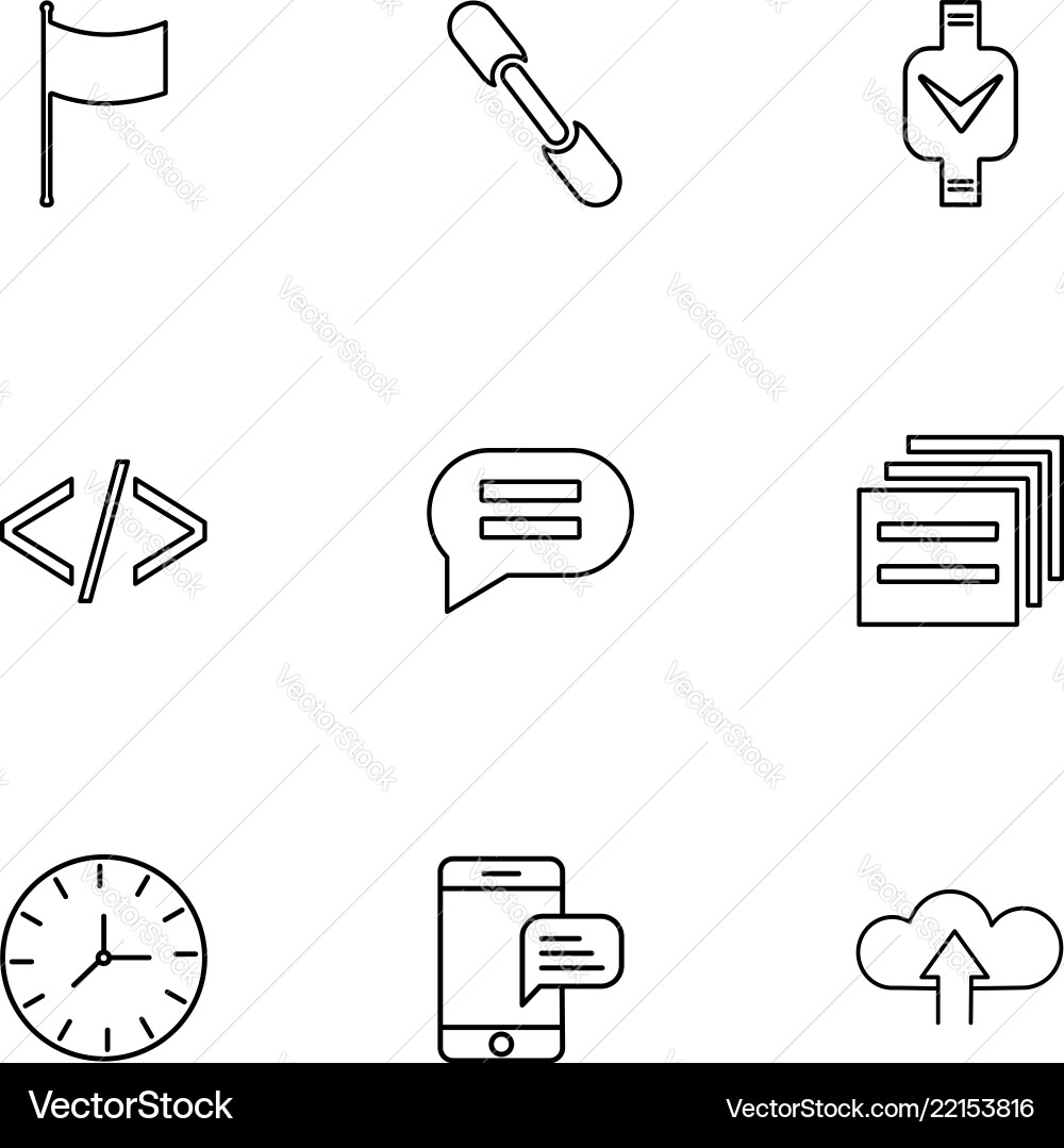 Code message watch seo technology internet vector image
