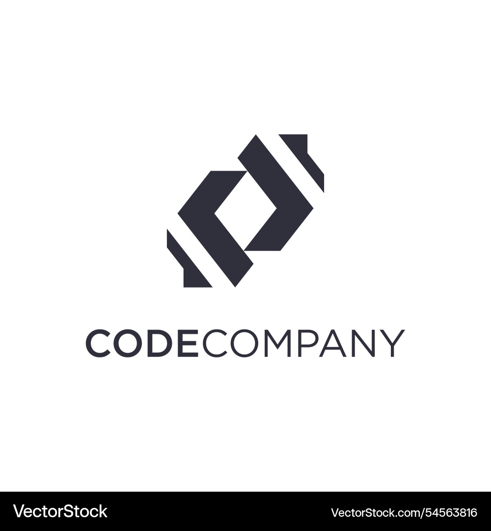 Code technology logo Code technology logo vector image