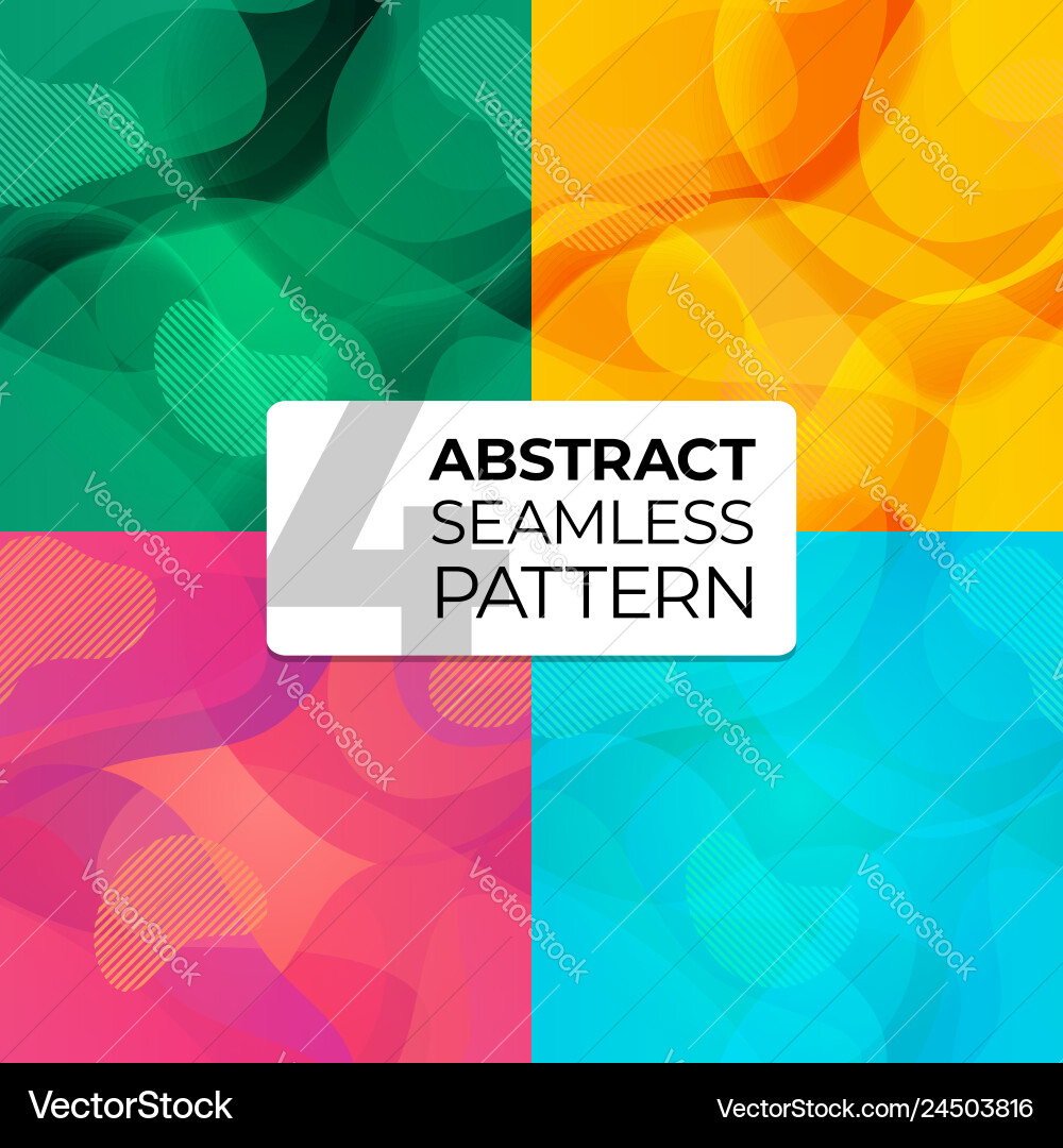 Colorful set abstract seamless patterns for site Colorful set abstract seamless patterns for site vector image