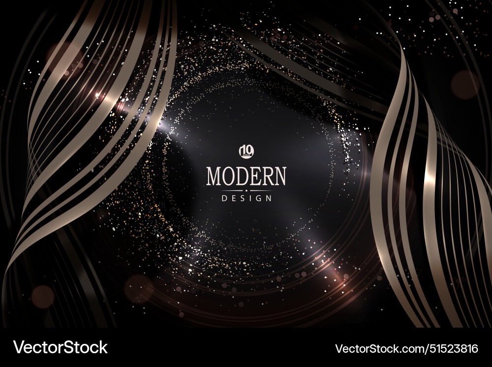 Composition with a round frame in beige Composition with a round frame in beige vector image
