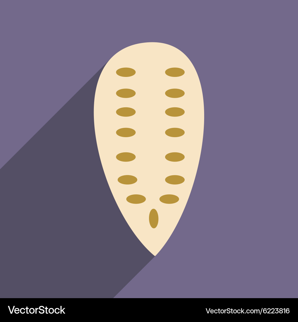 Flat with shadow icon and mobile application Vector Image
