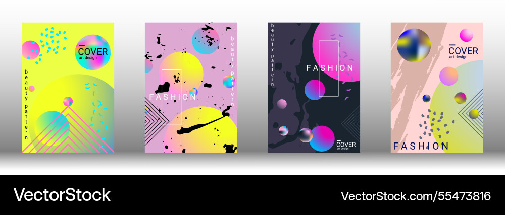 Future futuristic template with abstract forms vector image