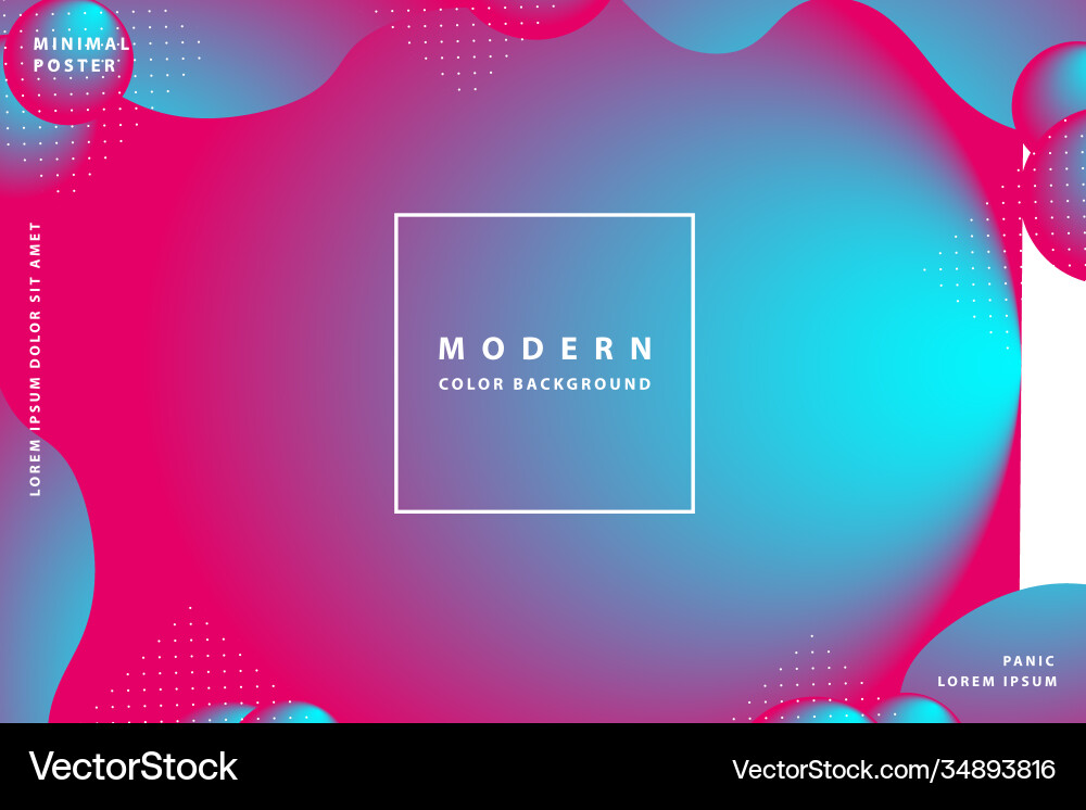 Gradient background modern with colorful style Vector Image