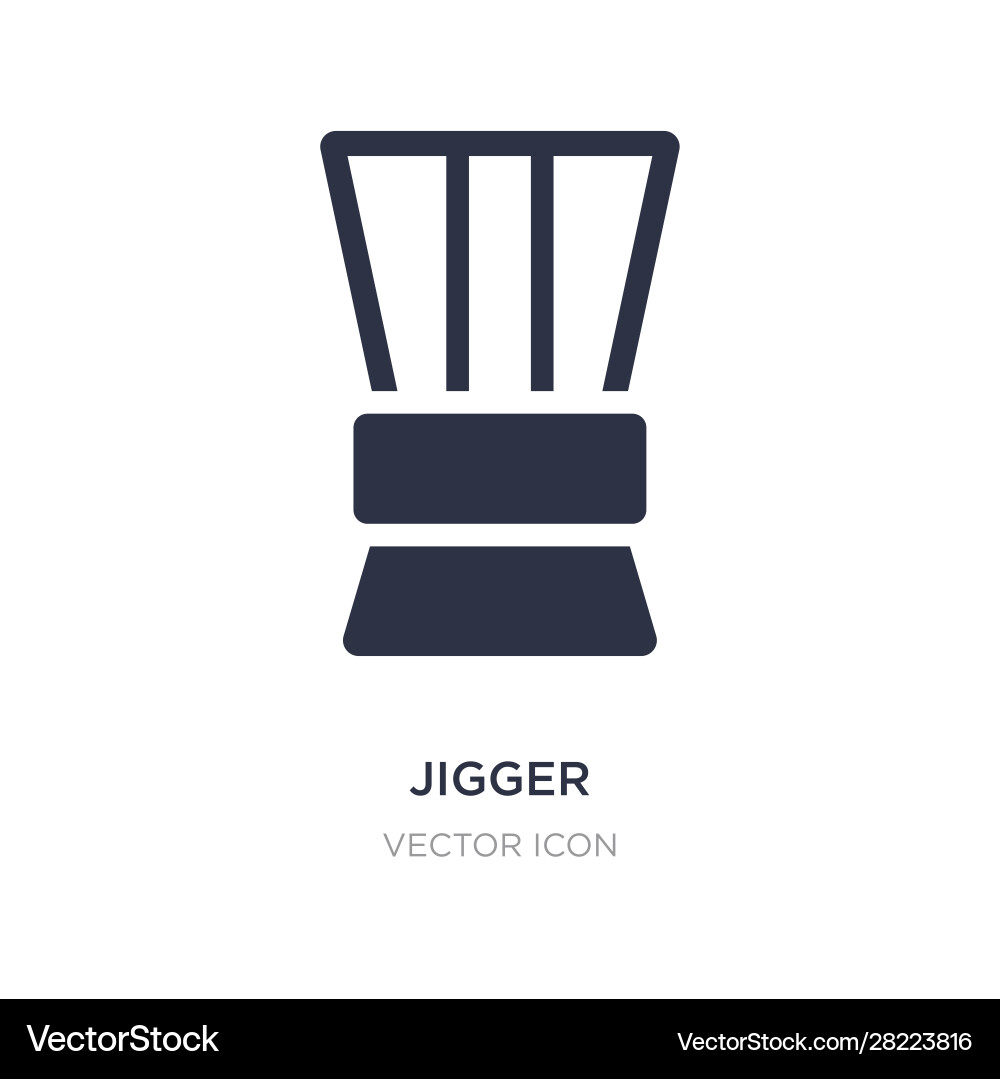 Jigger icon on white background simple element Jigger icon on white background simple element vector image