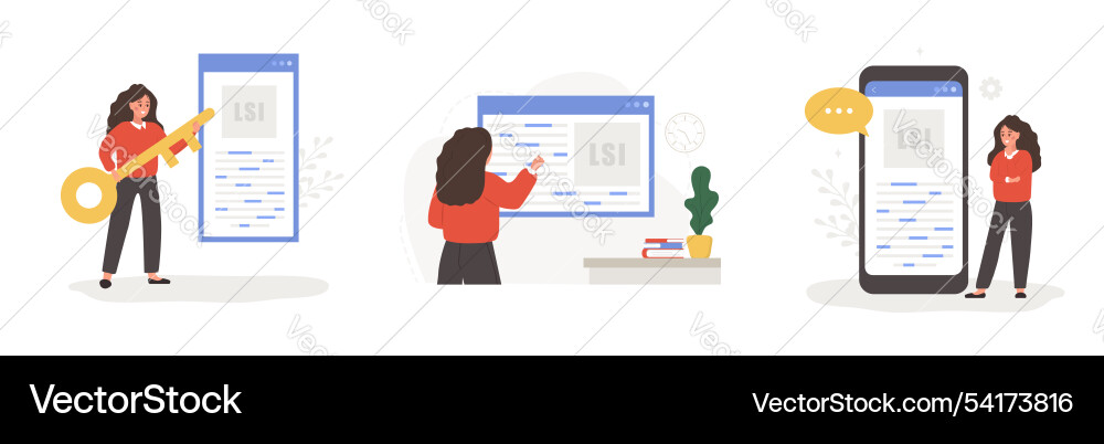 Lsi keyword latent semantic indexing search Lsi keyword latent semantic indexing search vector image