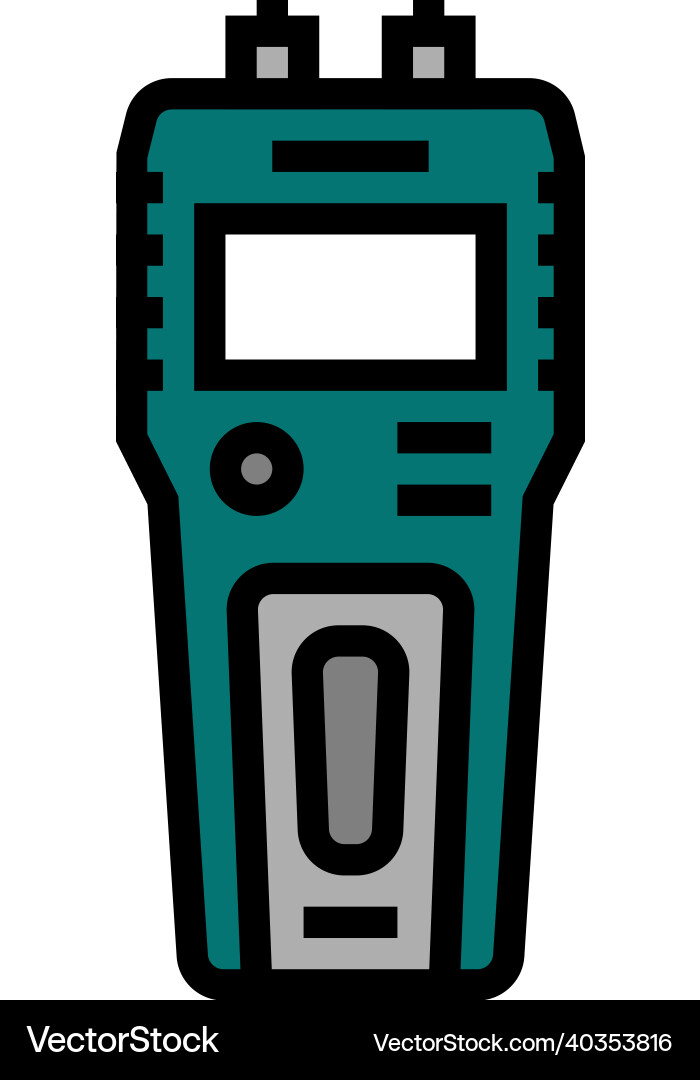 Moisture meter carpenter digital device color icon Moisture meter carpenter digital device color icon vector image