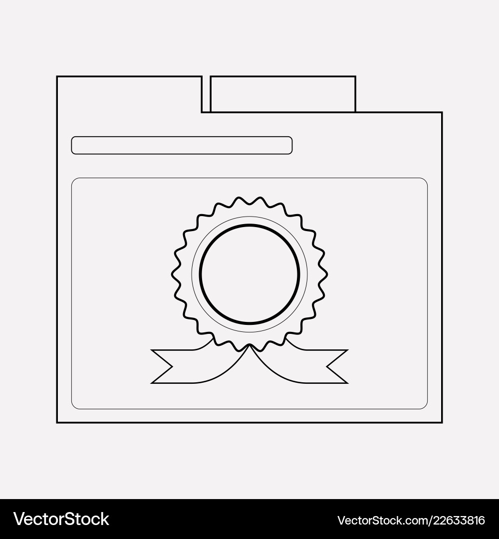Page quality icon line element Page quality icon line element vector image