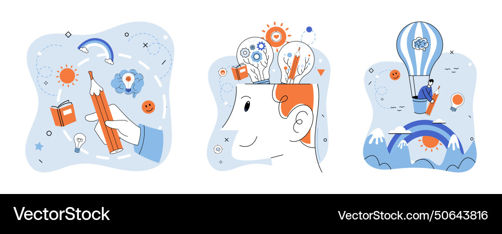 Positive thinking can Royalty Free Vector Image