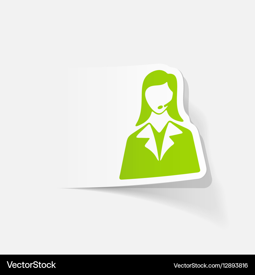 Realistic design element telephone operator Vector Image