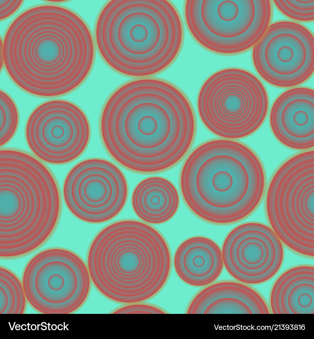 Seamless gradient rounds yellow pattern Vector Image
