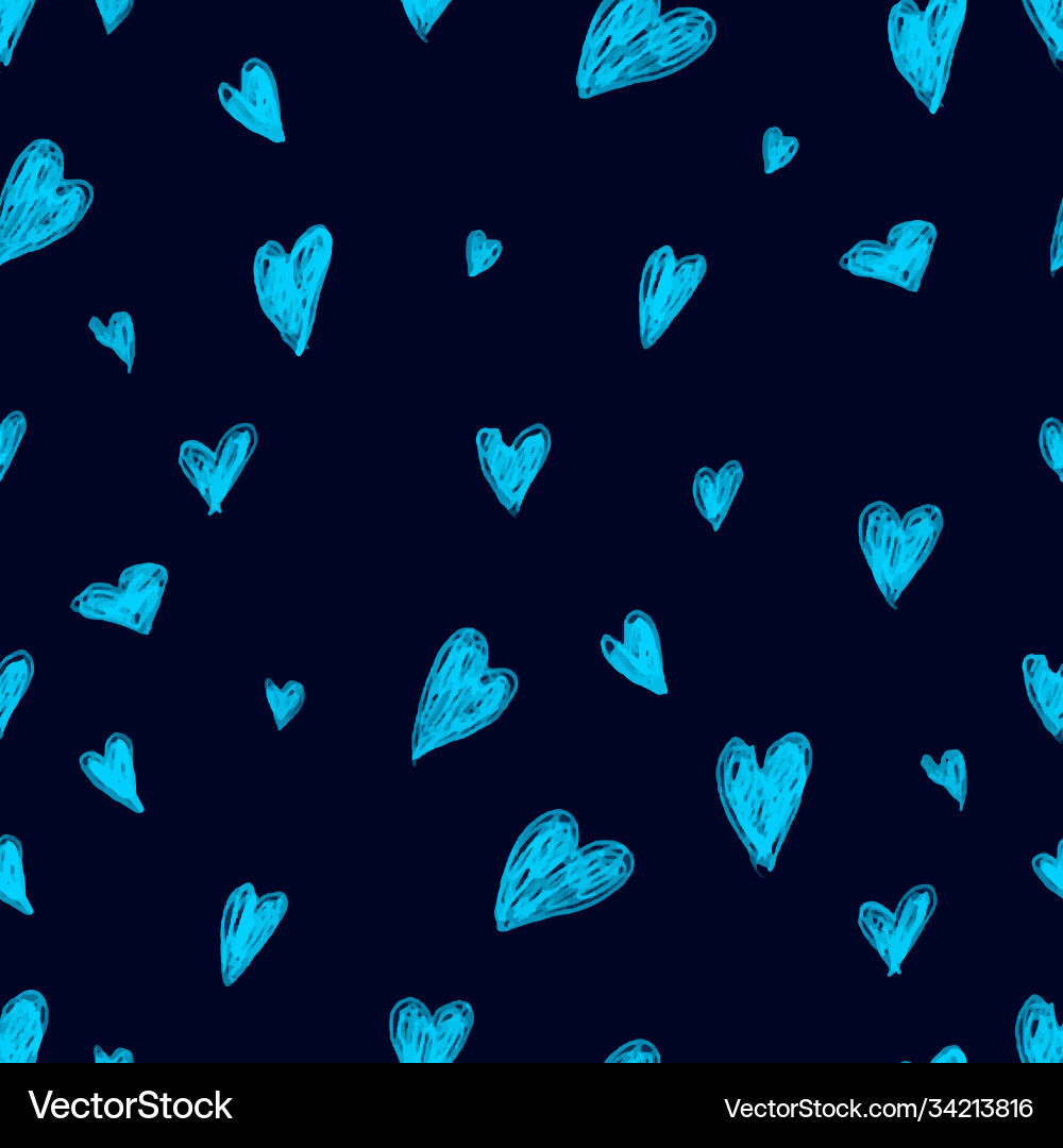 Seamless pattern with hearts Seamless pattern with hearts vector image