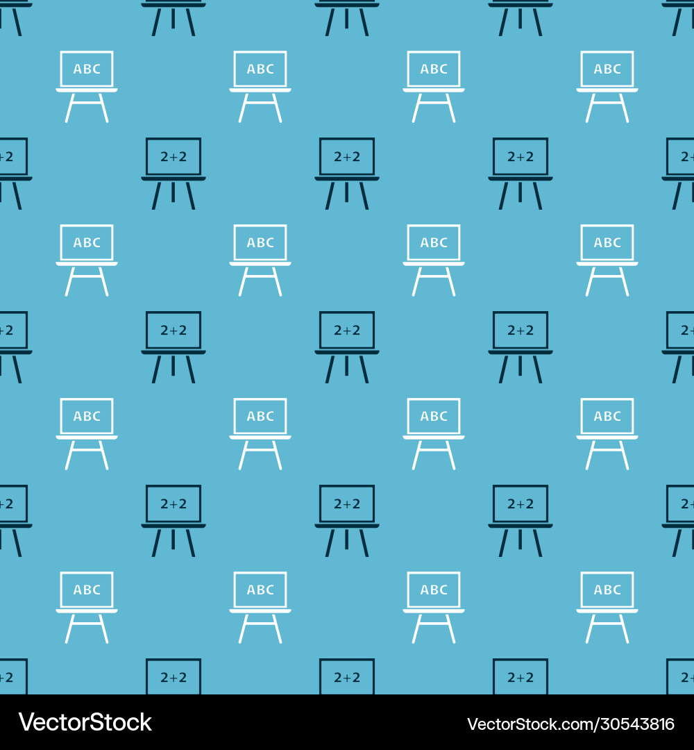 Set chalkboard and on seamless pattern Set chalkboard and on seamless pattern vector image