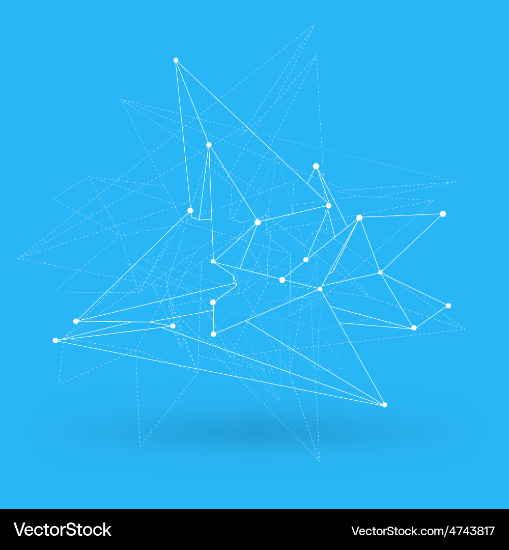 Abstract Geometric Polygon Background vector image