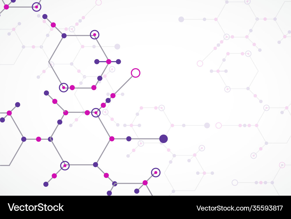 Abstract technology hexagonal background vector image