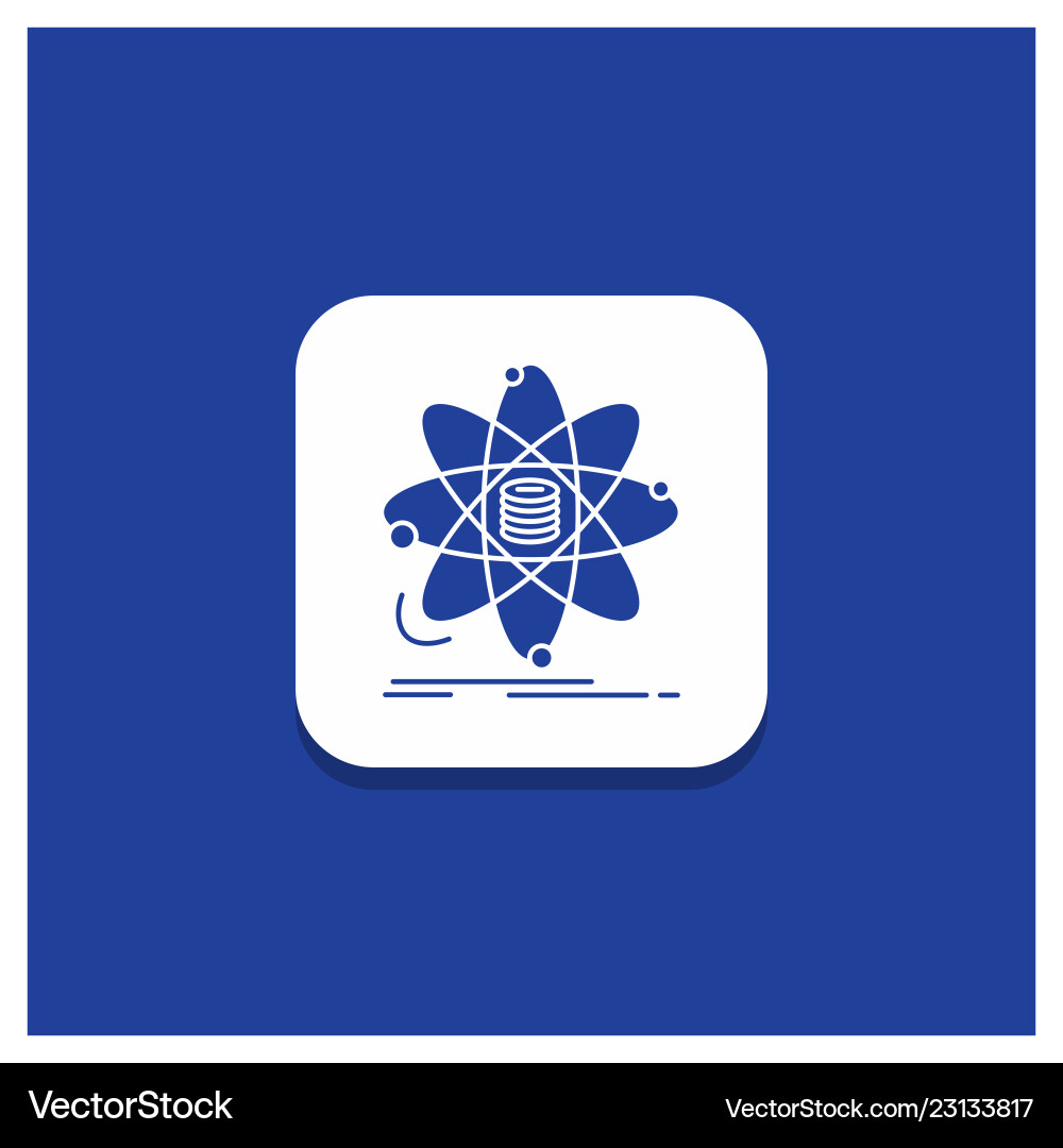 Blue round button for analysis data information Blue round button for analysis data information vector image