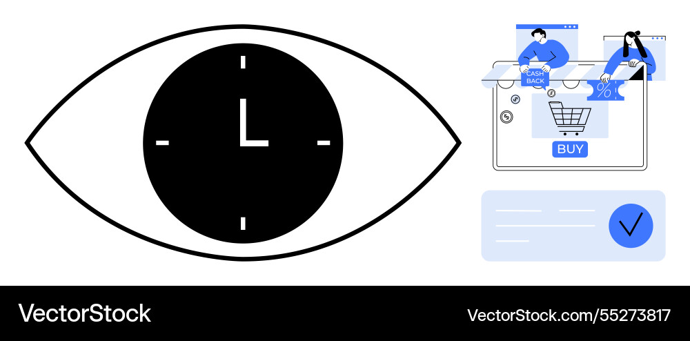 E-commerce speed and efficiency highlighted E-commerce speed and efficiency highlighted Vector Image