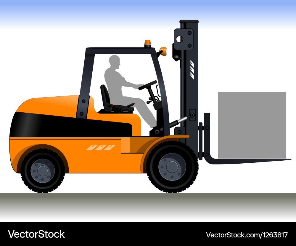 Forklift Royalty Free Vector Image - VectorStock