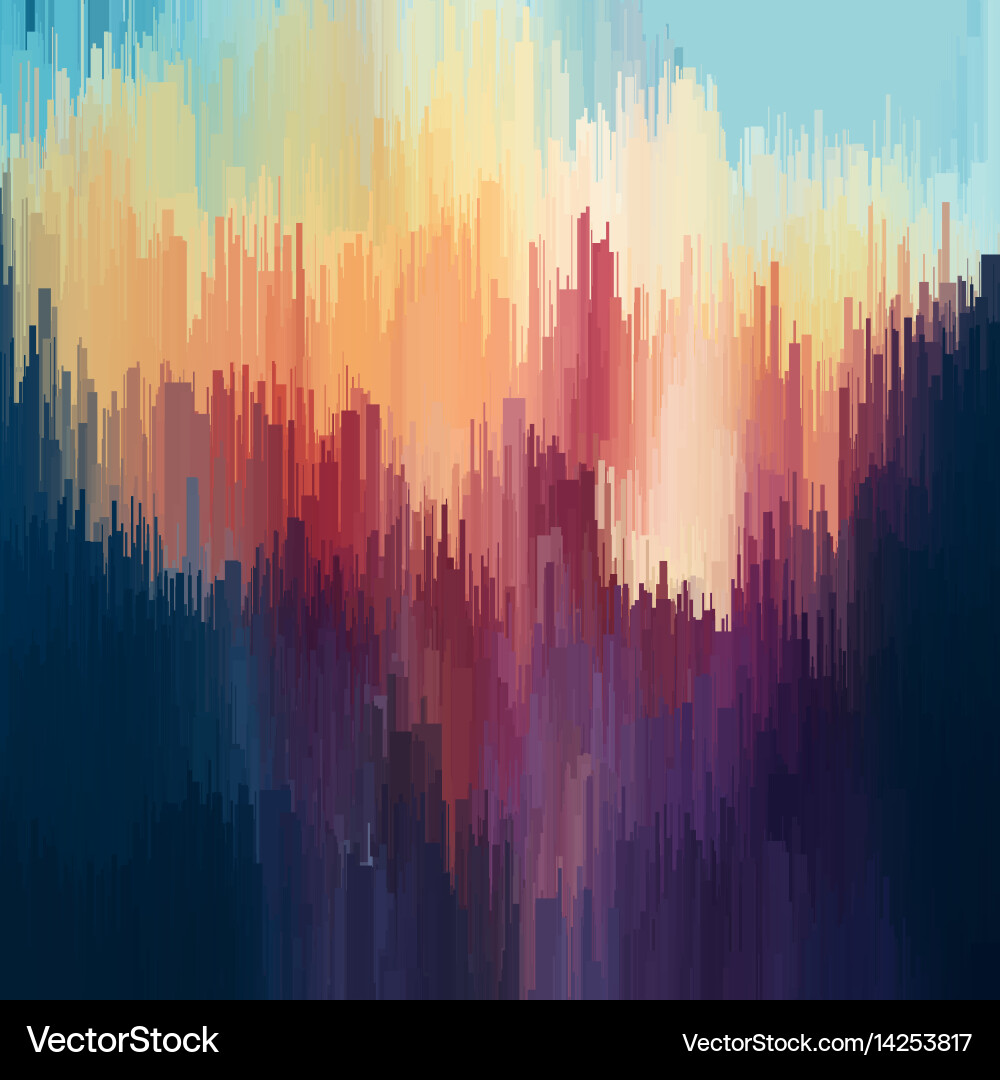 Glitch background digital image data vector image