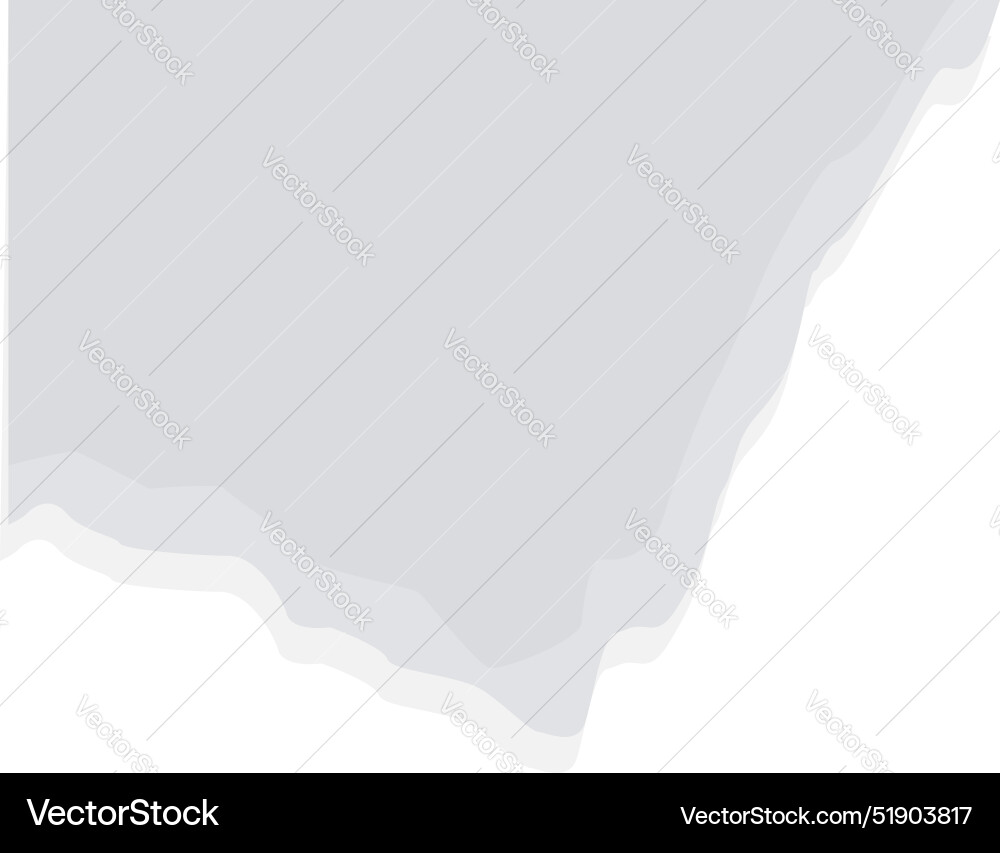 Gray torn paper creating negative space background Vector Image