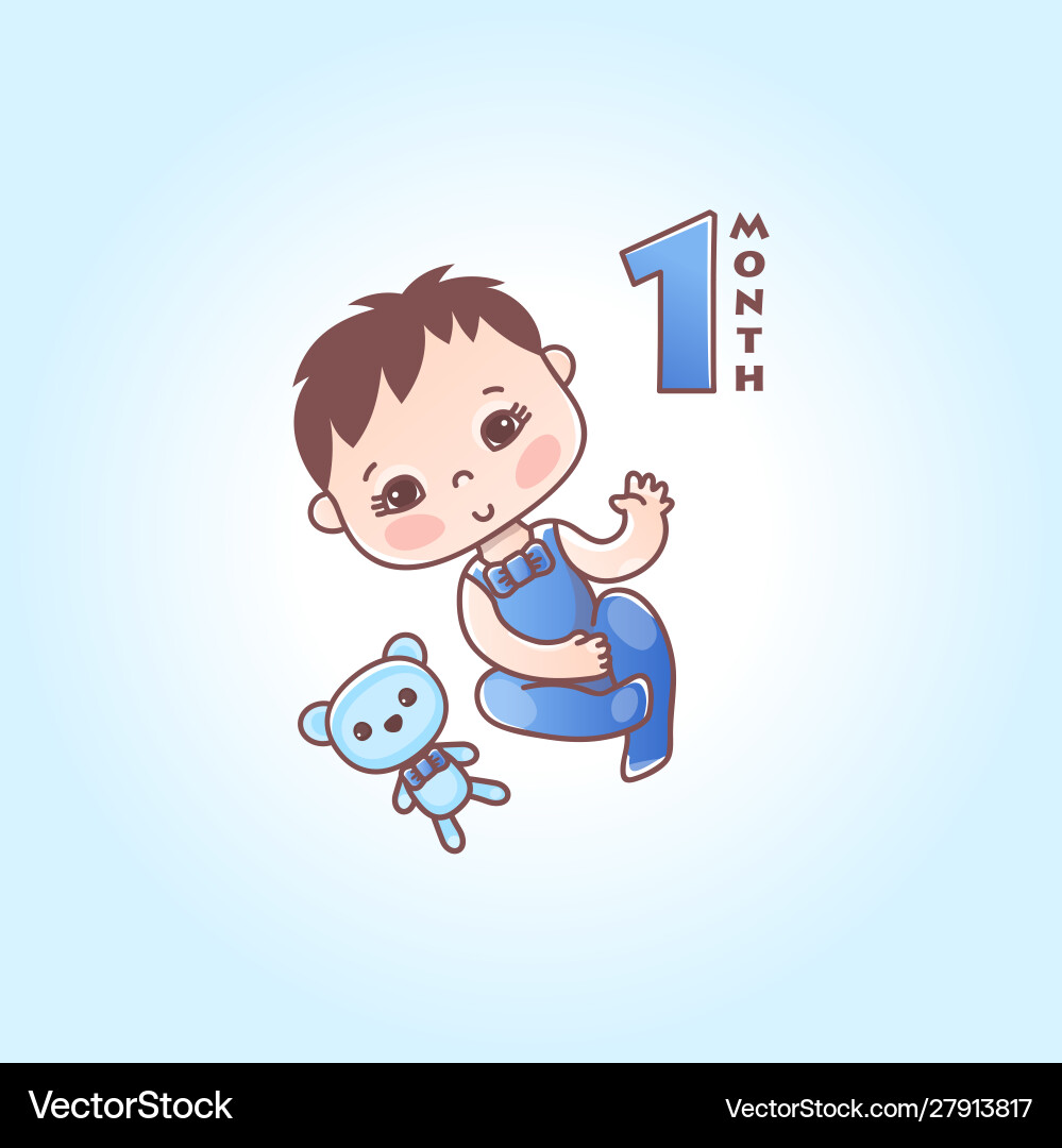 Little baby boy Little baby boy vector image
