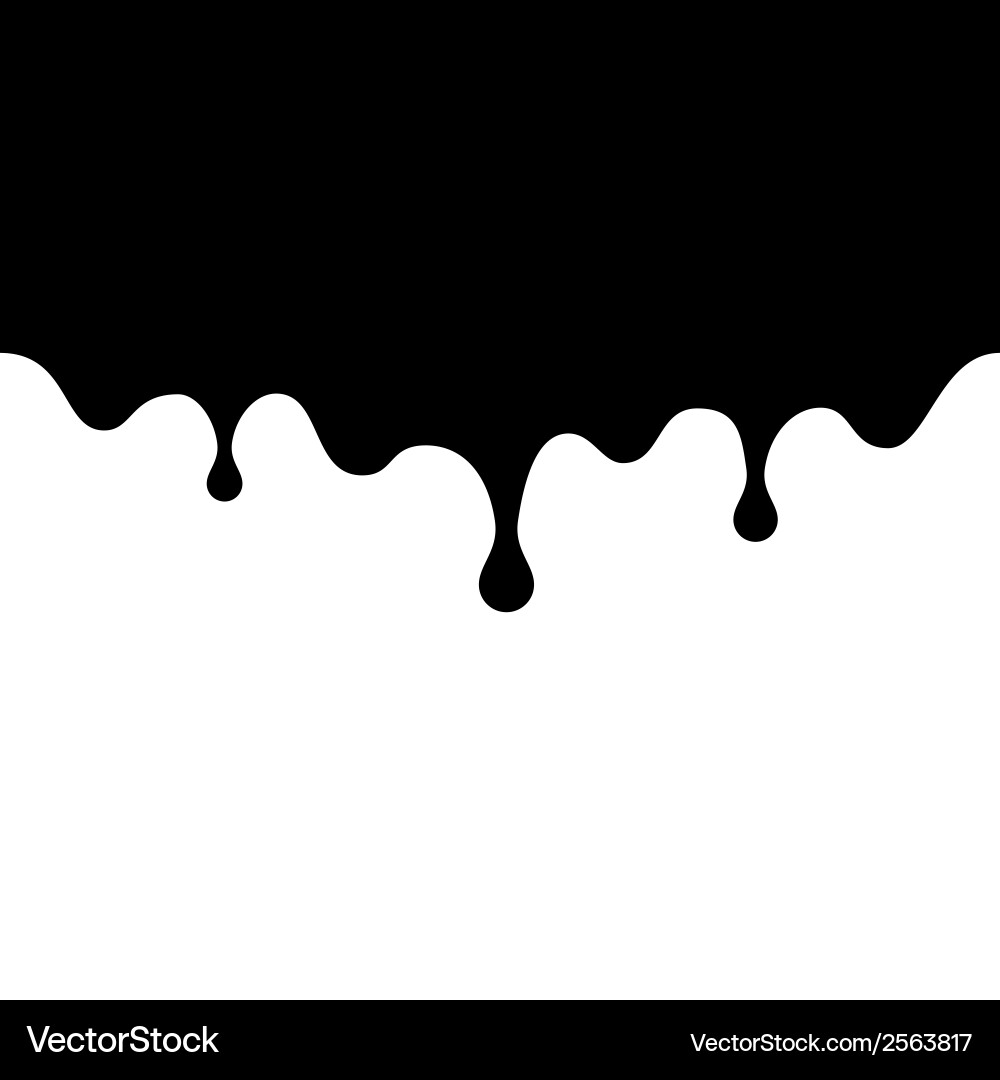 Melted Chocolate Drips vector image