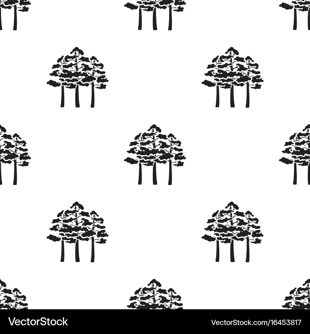 Pine icon in black style for web Vector Image